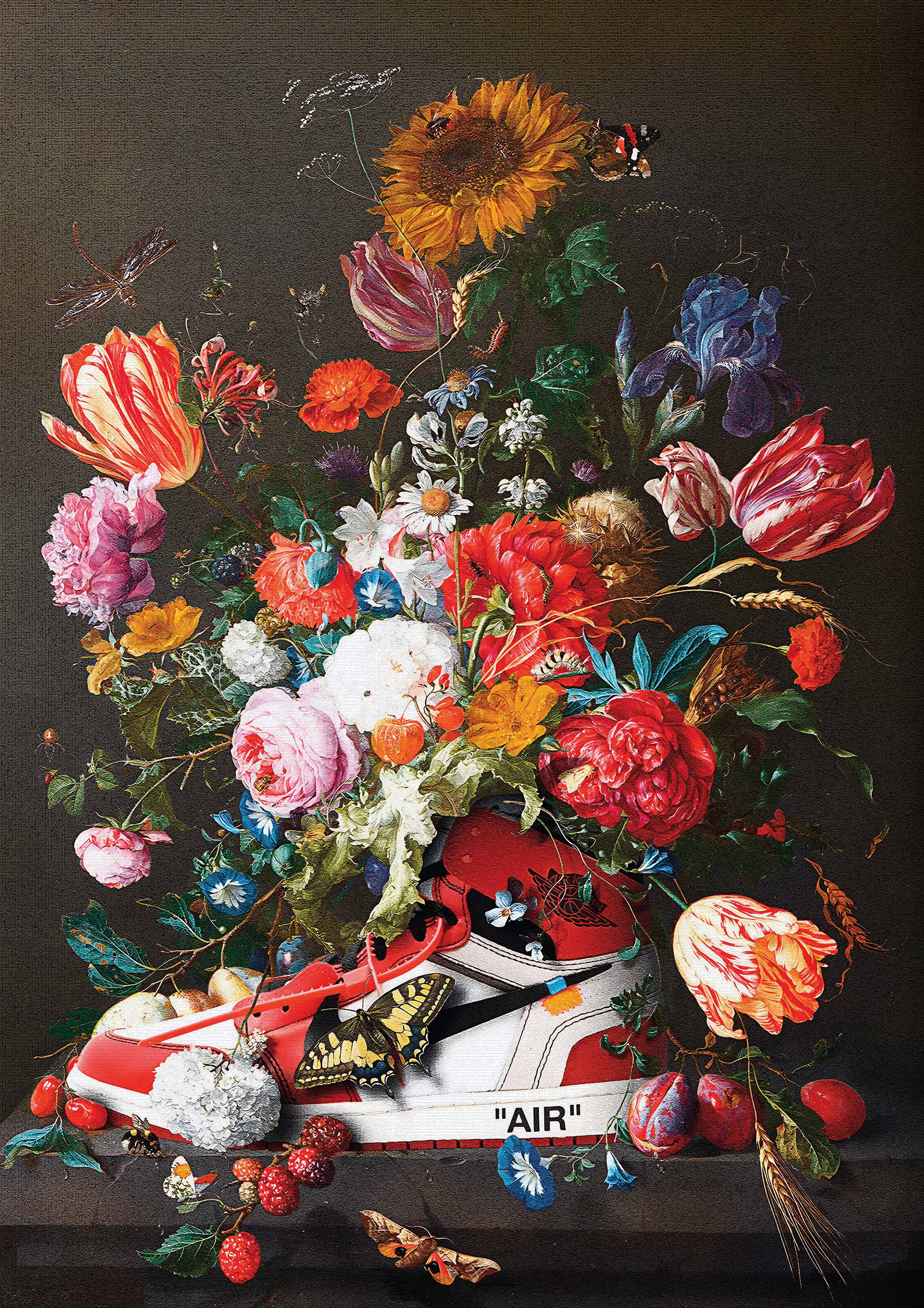 Nike Floral 3 metal poster artwork